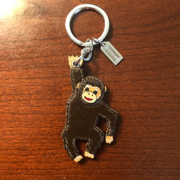 coach monkey keychain